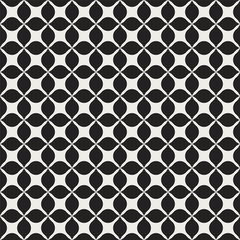 Ornamental Abstract floral tiles seamless vector pattern. Geometric Flower Background.