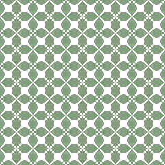 Ornamental Abstract floral tiles seamless vector pattern. Geometric Flower Background.