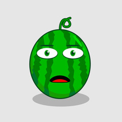 watermelon man character mascot