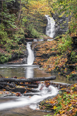 Autumn at Deckertown Falls - Montour Falls, New York