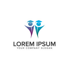 education people Logos design concept template