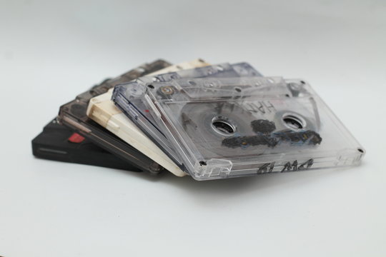 photo of cassette, isolated.