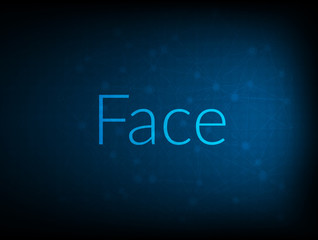 Face abstract Technology Backgound