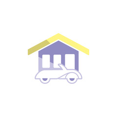 Car House Logo Icon Design