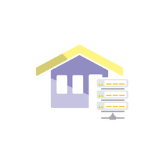Server House Logo Icon Design