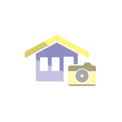 Camera House Logo Icon Design