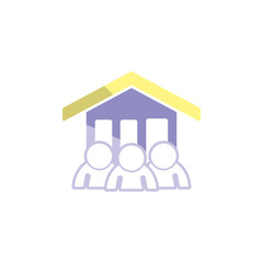 People House Logo Icon Design