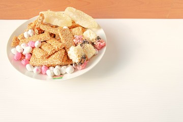 Chinese sweetmeat made of many ingredients