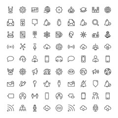 Exclusive thin line icons set
