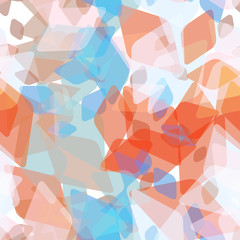 Abstract geometric seamless pattern with rhombus and brilliant decorative contemporary elements. red purple pink blue aqua geometric print, ethnic hipster trendy backdrop. Vector