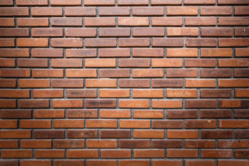 Brick wall texture or brick wall background. brick wall for interior exterior decoration and industrial construction concept design. brick wall motifs that occurs natural.