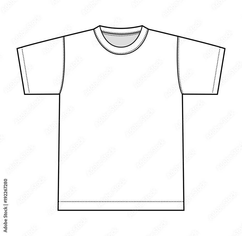 Wall mural Tshirts illustration (white) / front only