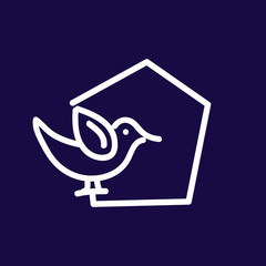 Bird home line logo