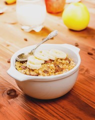 Muesli with banana