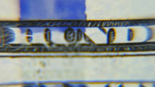 Dollars macro. Very detailed image of American money.