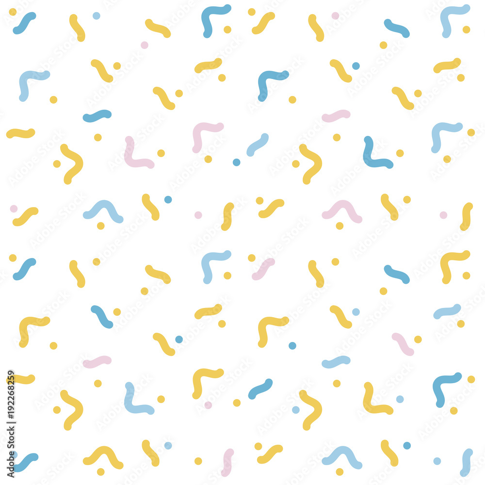 Aufkleber vector abstract geometric pattern memphis style on a white background.