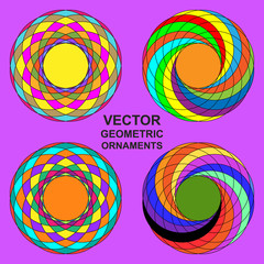 Vector ornamental symbols