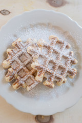 Waffeln mit Beeren 