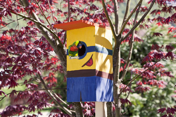 Bright, fun house for birds