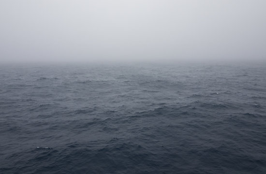 Fog over the Southern Ocean near Antarctica