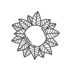 sun flower abstract retro illustration gradient