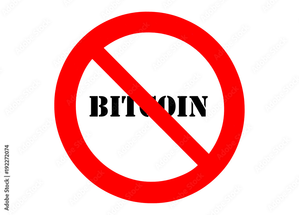 Poster bitcoin verboten