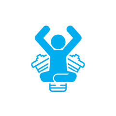Motor Yoga Logo Icon Design