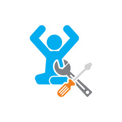 Repair Yoga Logo Icon Design