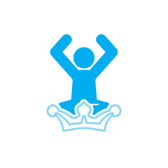 King Yoga Logo Icon Design