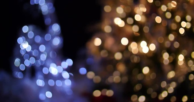 Magical Holiday Christmas Lights Bokeh Blur Background 10bit, 4K
