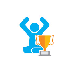 Trophy Yoga Logo Icon Design