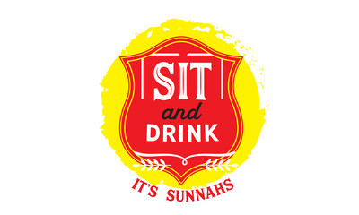 sit and drink it's sunnahs