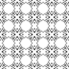 Ornamental seamless floral ethnic black and white pattern. Background can be used for surface design, wallpaper, textile, fabric, wrapping, web. Template for design and decoration