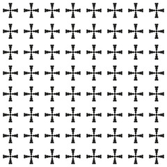 Fototapeta premium Black and White Seamless Ethnic Pattern. Vintage, Grunge, Abstract Tribal Background for Textile Design, Wallpaper, Surface Textures, Wrapping Paper