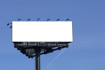 Blank billboard