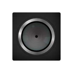 Device web camera. Professional equipment. Vector illustration