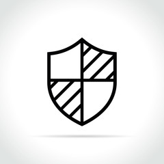 shield icon on white background