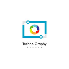 Photography Logo, Lens Icon Design