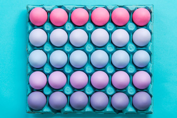 Pastel shades of eggs visual art pattern