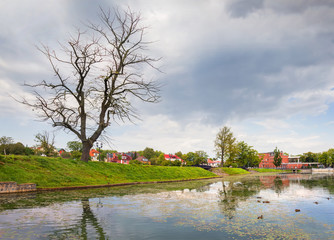 Poplavok Pond in Kaliningrad. Russia.