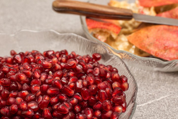 pomegranate white granatapfel punica granatum