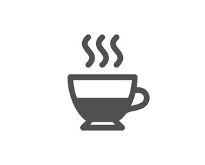 Doppio coffee icon. Hot drink sign. Beverage symbol. Quality design elements. Classic style. Vector