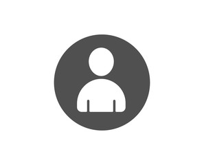 User simple icon. Profile Avatar sign. Person silhouette symbol. Quality design elements. Classic style. Vector