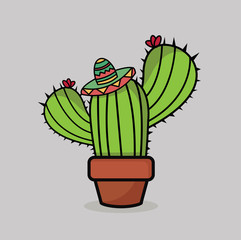 Nice funny  cactus background