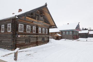 House of the Khrapovs in the Museum of Wooden Architecture in the village of Semenkovo, Vologda region