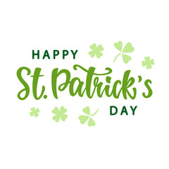 Happy Saint Patrick's Day greeting poster