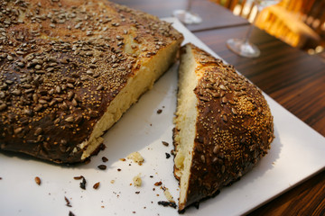 Home made bread with seeds