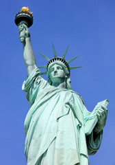 Fototapeta na wymiar New York City, Statue of Liberty, USA