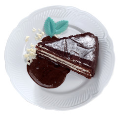 Fetta di torta al cioccolato