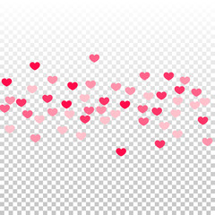 Heart confetti background.